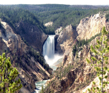 Falls in Yellowstone National Park. Wyoming Falls in Yellowstone National Park. Wyoming
